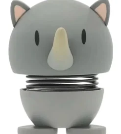 Hoptimist Soft Rhino - 7,6 cm - Grå