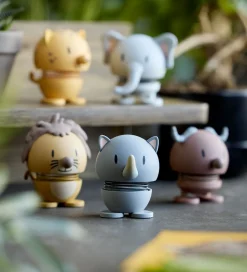 Hoptimist Soft Rhino - 7,6 cm - Grå