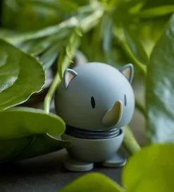 Hoptimist Soft Rhino - 7,6 cm - Grå