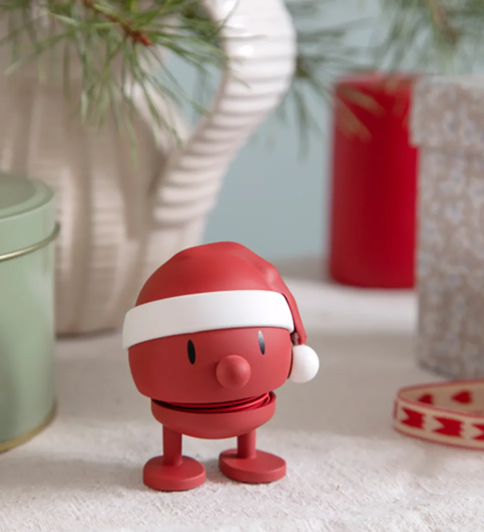 Hoptimist Soft Santa Bumble - 10,5 cm - Rød