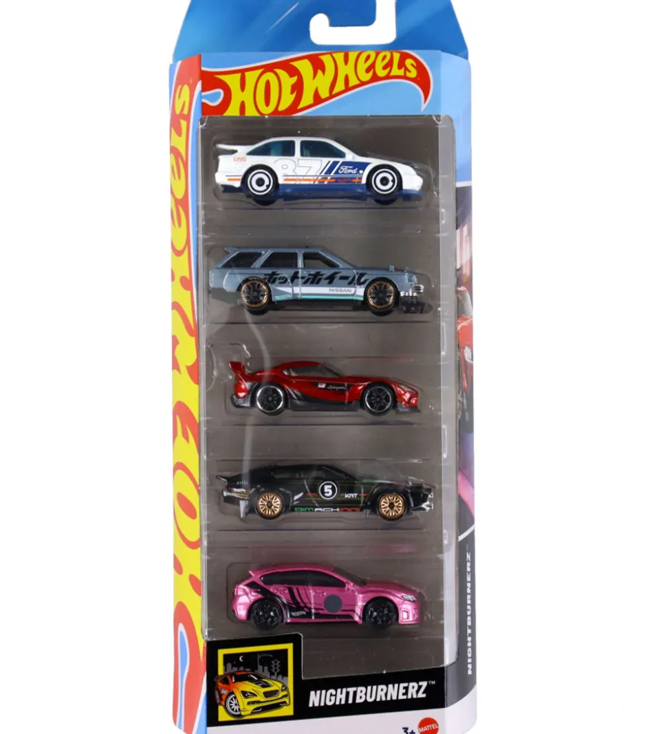 Hot Wheels Biler - 5-pak - NightBurnerz