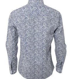 Hound Skjorte - Hvid/Blå m. Blomster