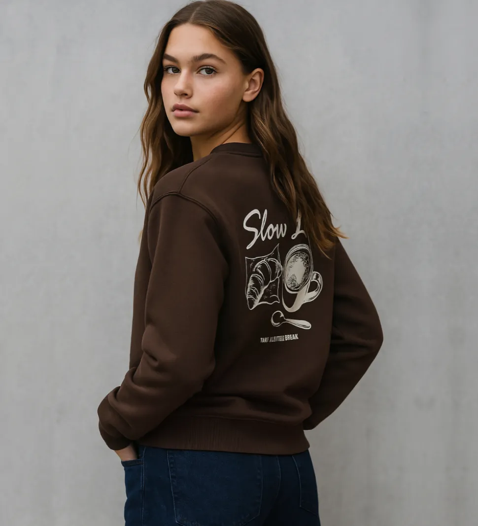 Hound Sweatshirt - HdSofia - Dark Brown