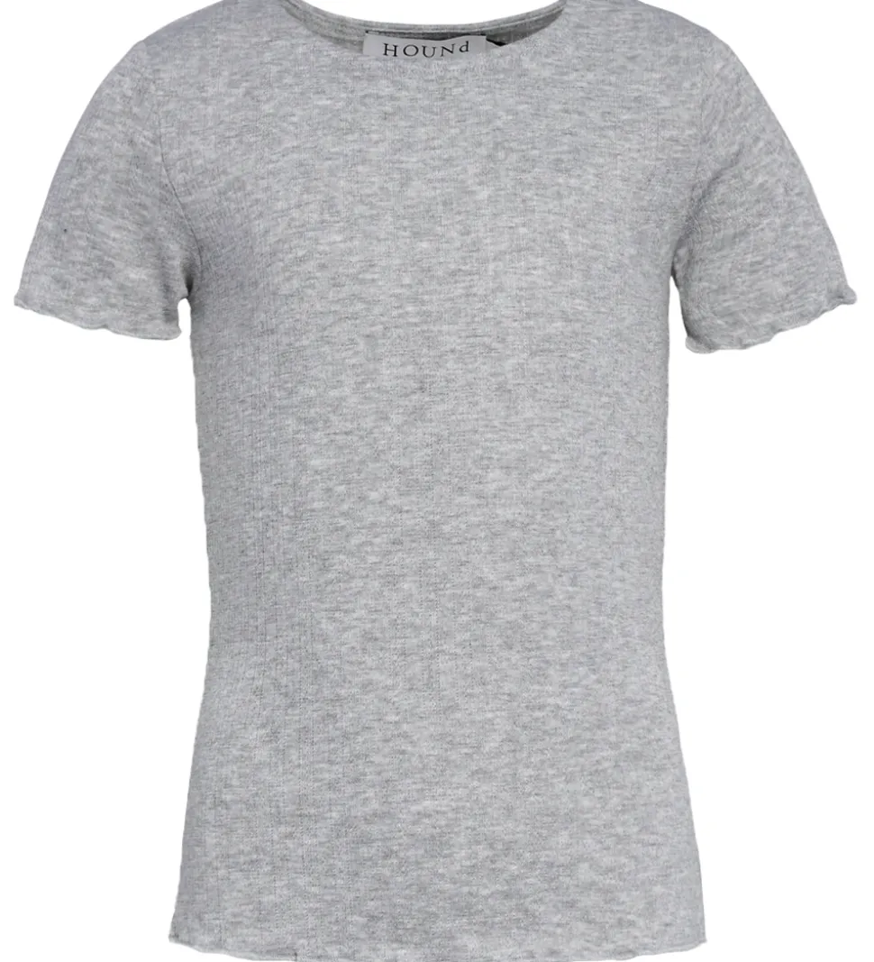 Hound T-shirt - Rib - HdEmily - Grey melangé