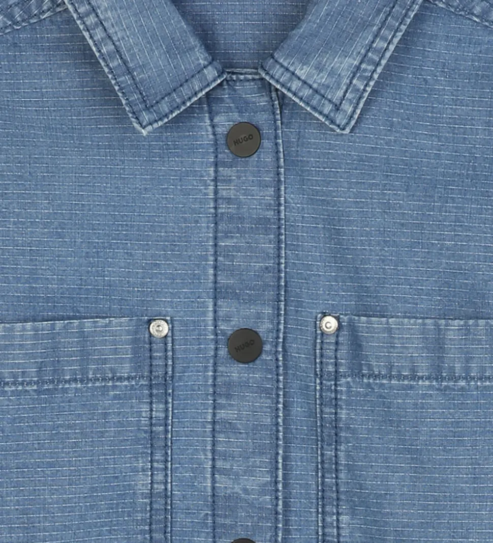 HUGO Skjorte - Denim - Stone Wash