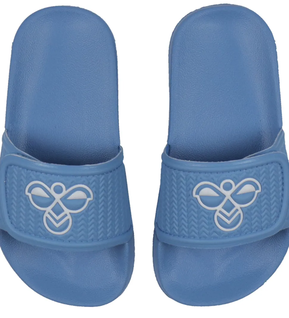 Hummel Badesandaler - Pool Slide Jr - Lichen Blue