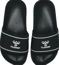 Hummel Badesandaler - Pool Slide Jr - Sort/Hvid