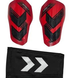 Hummel Benskinner - HmlShin Guards Hyper Fit - Rød/Sort