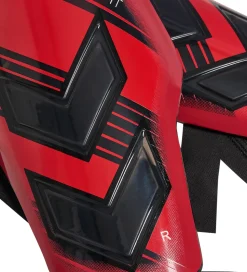 Hummel Benskinner - HmlShin Guards Hyper Fit - Rød/Sort