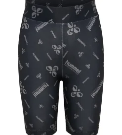 Hummel Cykelshorts - hmlJR - Black/Ebony m. Logo