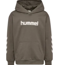 Hummel Hættetrøje - HmlJR - Dark Night m. Logo