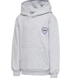 Hummel Hættetrøje - HmlJR - Heartfield - Light Grey Melange