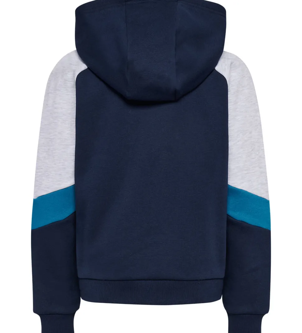 Hummel Hættetrøje - hmlJR - m. Lynlås - Dress Blues