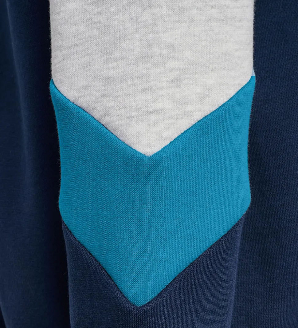 Hummel Hættetrøje - hmlJR - m. Lynlås - Dress Blues