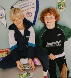 Hummel Hættetrøje - hmlJR - m. Lynlås - Dress Blues