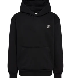 Hummel Hættetrøje - HmlJR - Sort m. Logo