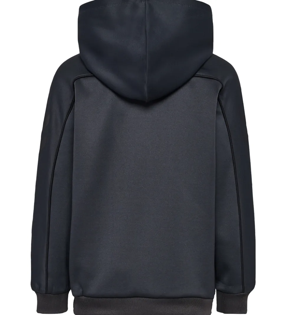 Hummel Hættetrøje - hmlJR Performance - Interlock Hoddie - Ebony