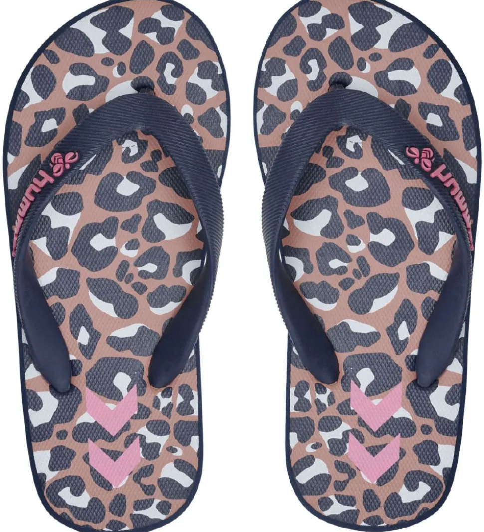 Hummel Klipklapper - Flip Flop Jr. - Black Iris/Leopard