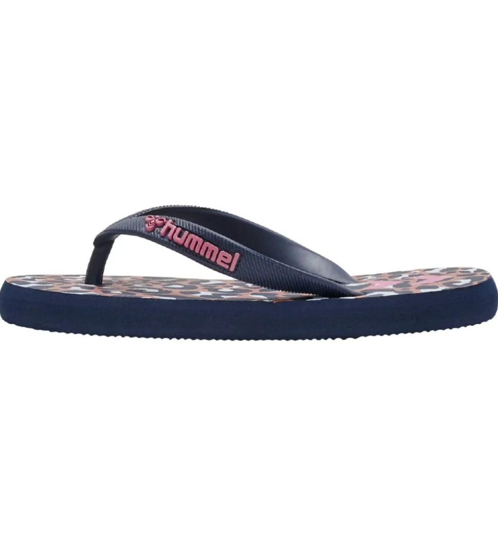 Hummel Klipklapper - Flip Flop Jr. - Black Iris/Leopard