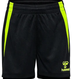 Hummel Shorts - hmlLead 2.0 - Black/Green Gecko
