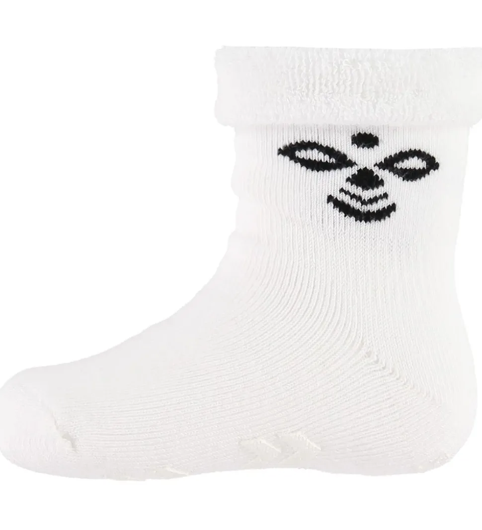 Hummel Skridsikre Strømper - HMLSnubbie - Hvid m. Dupper