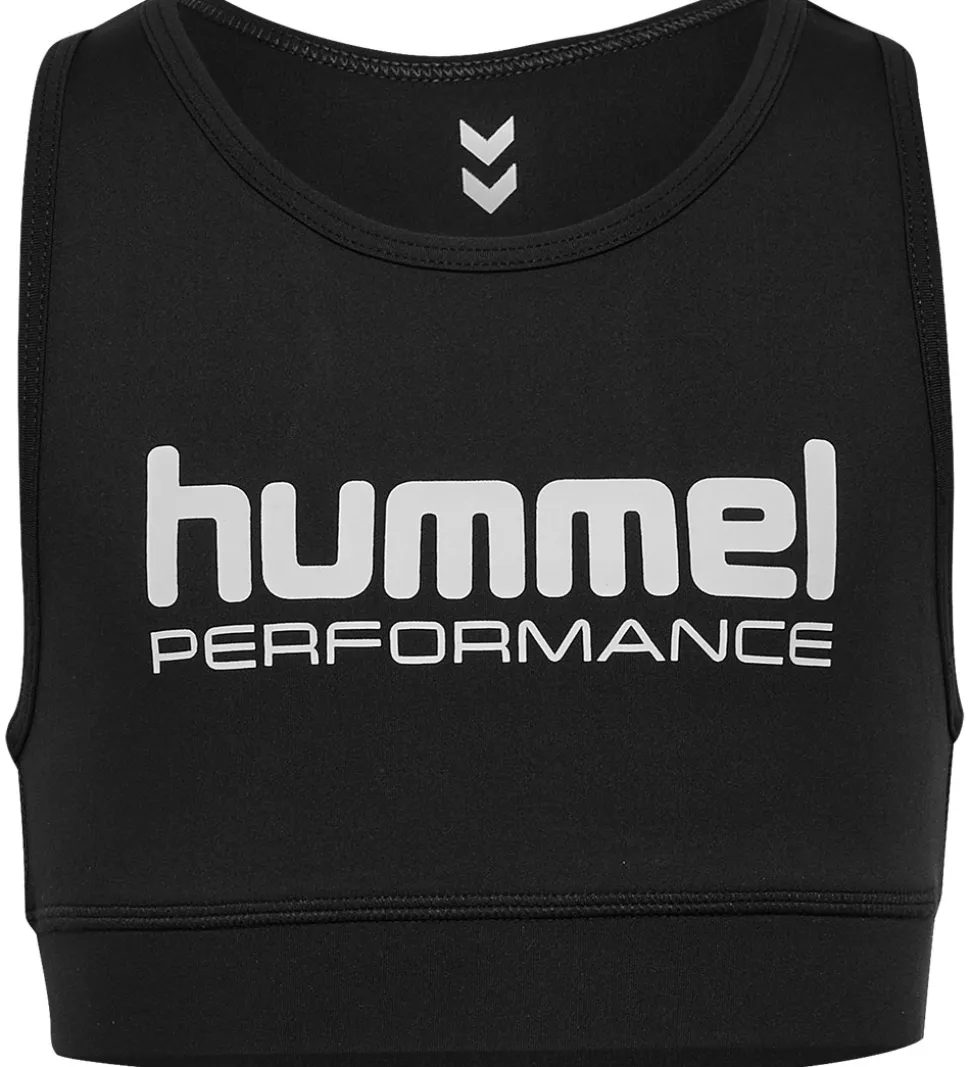 Hummel Sportstop - HmlJr Pulse - Sort m. Logo