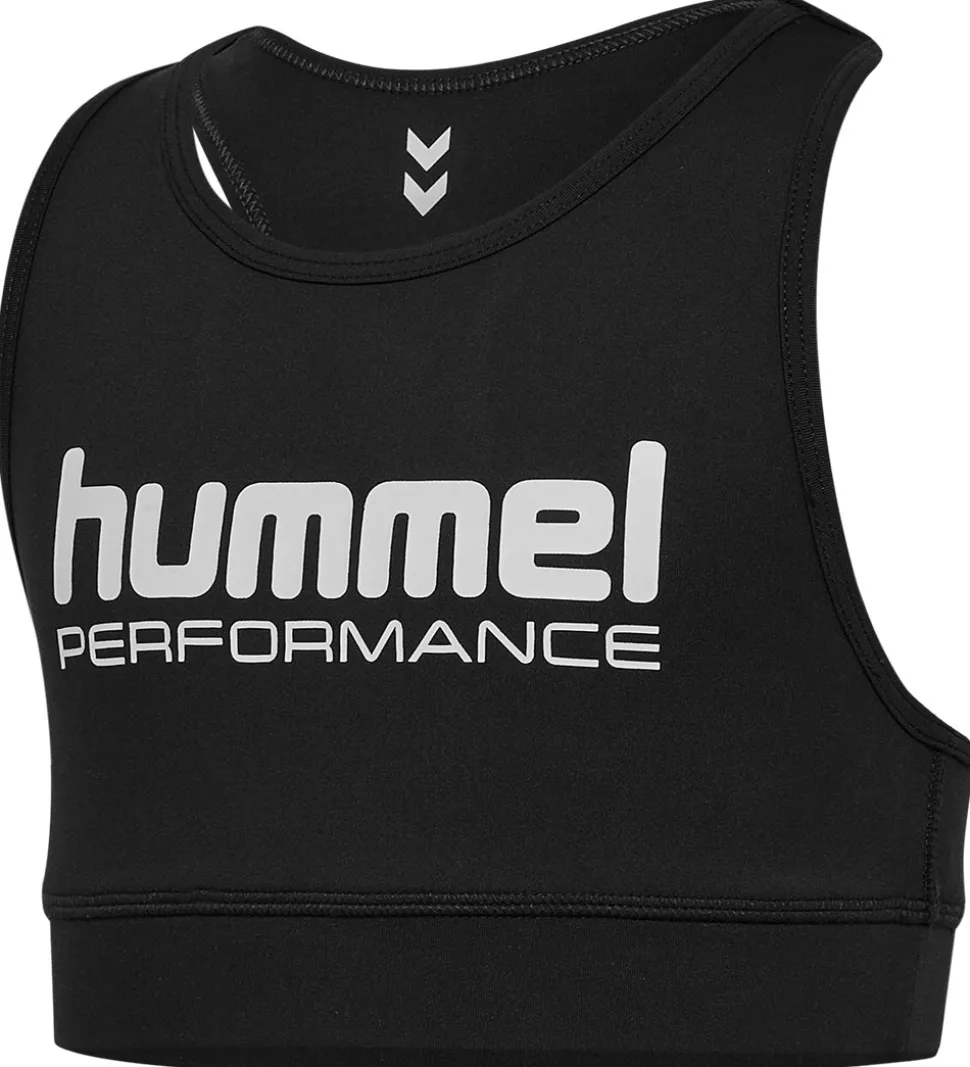 Hummel Sportstop - HmlJr Pulse - Sort m. Logo
