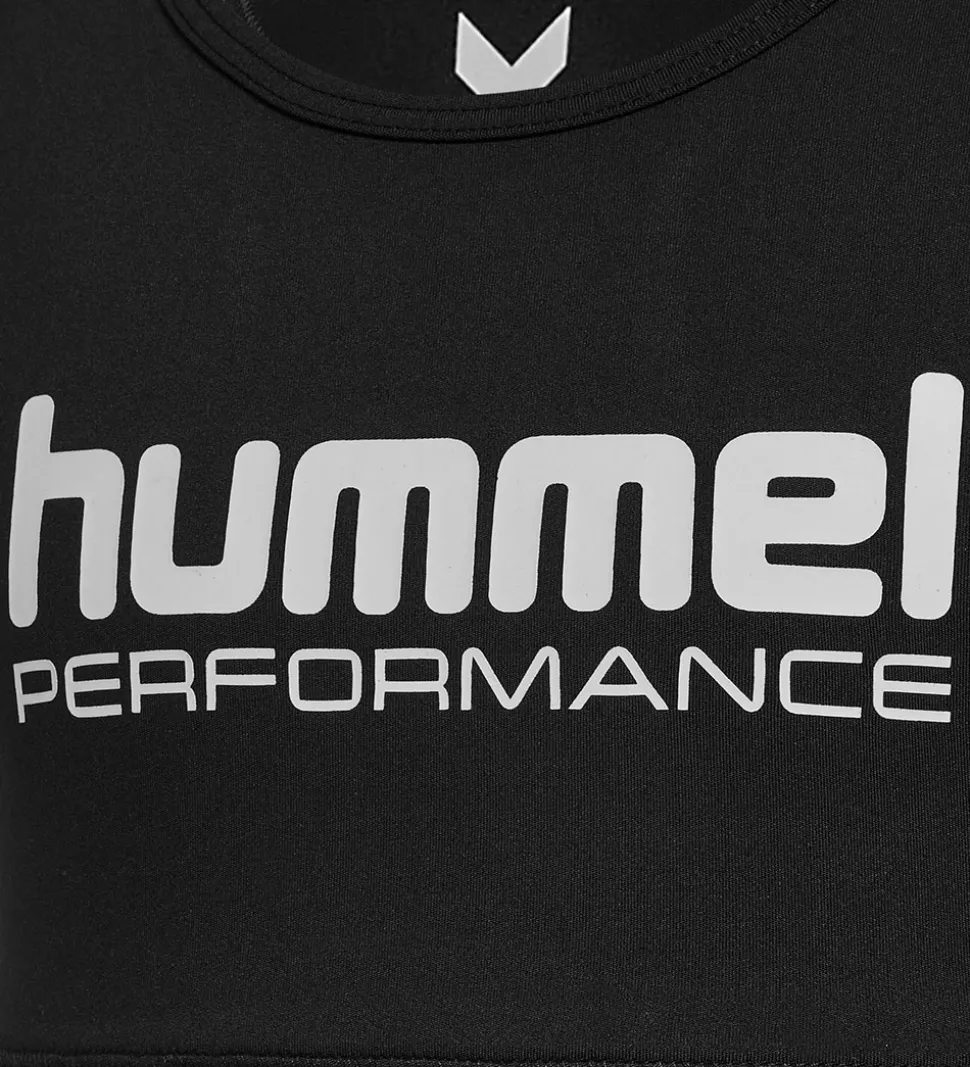 Hummel Sportstop - HmlJr Pulse - Sort m. Logo