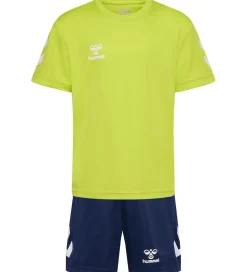 Hummel Træningssæt - HmlLogo - Lime Punch/Marine