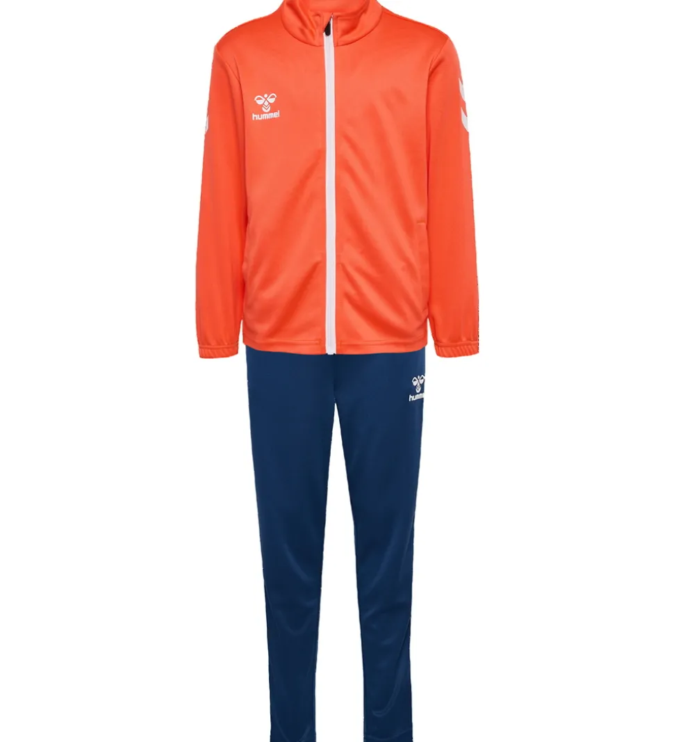 Hummel Træningssæt - HmlLogo - Nasturtium/Dark Denim