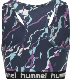 Hummel Træningstop - hmlMimmi - Mørkegrå m. mønster