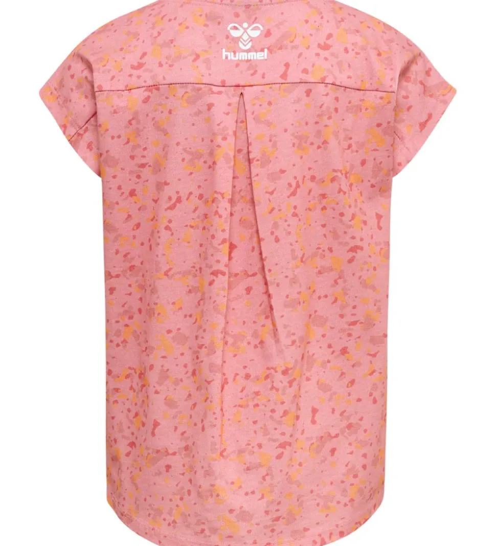 Hummel T-Shirt - HmlFlying Diez - Rosa/Hvid