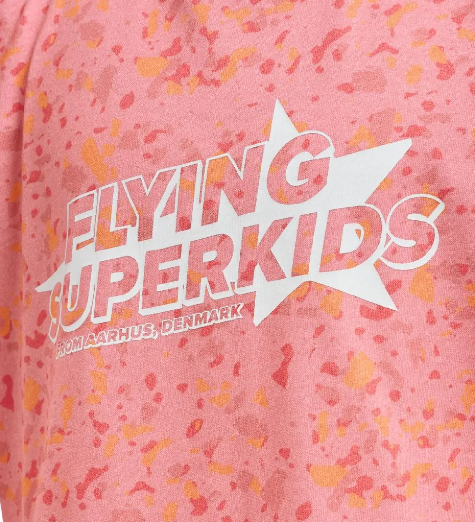 Hummel T-Shirt - HmlFlying Diez - Rosa/Hvid