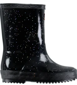Hunter Gummistøvler - Kids First Giant Glitter - Sort