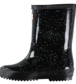 Hunter Gummistøvler - Kids First Giant Glitter - Sort