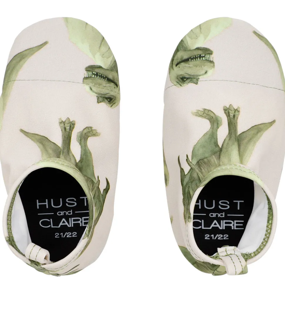 Hust and Claire Badesko - Fabian - UV50+ - Seagrass m. Dinosaur