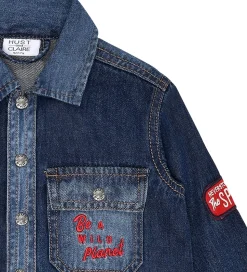 Hust and Claire Denimskjorte - Ravn - Dark blue denim