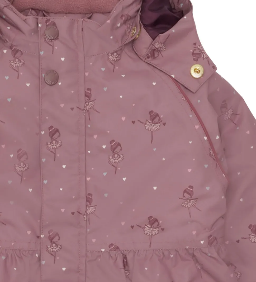 Hust and Claire Flyverdragt - HCOtine - Pale Mauve m. Hjerter/Ba