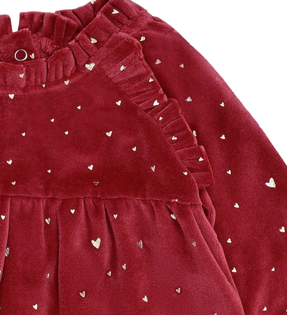 Hust and Claire Kjole - Velour - HCKis - Teaberry m. Guld