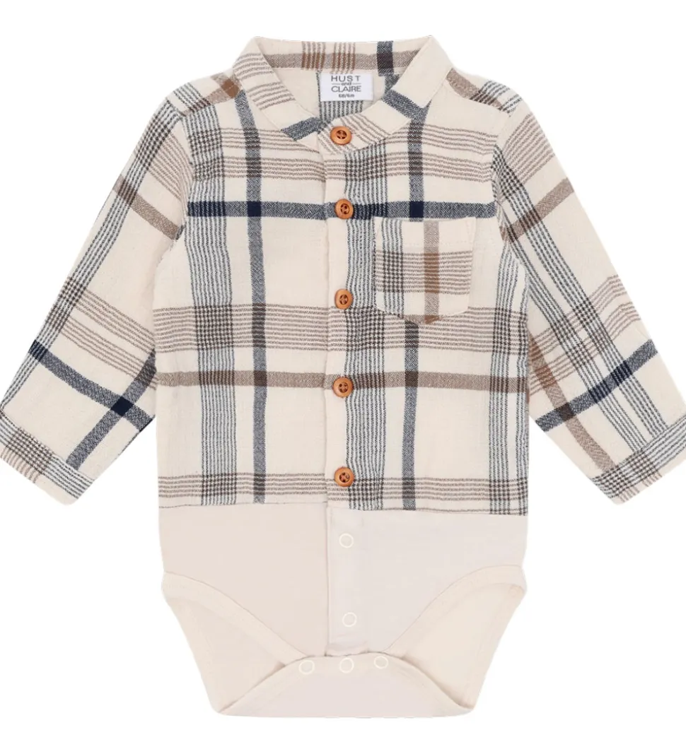 Hust and Claire Skjortebody l/æ - HCBertil - Kit m. Tern