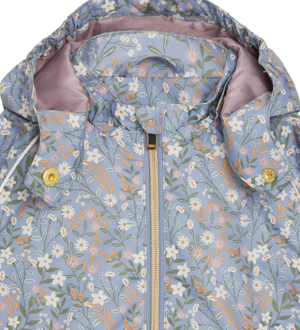 Hust and Claire Sommerjakke - HCObia - Blue Flint m. Blomster