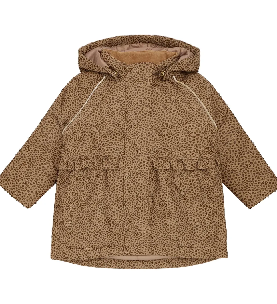Hust and Claire Vinterjakke - HCObia - Wood Smoke m. Leopard