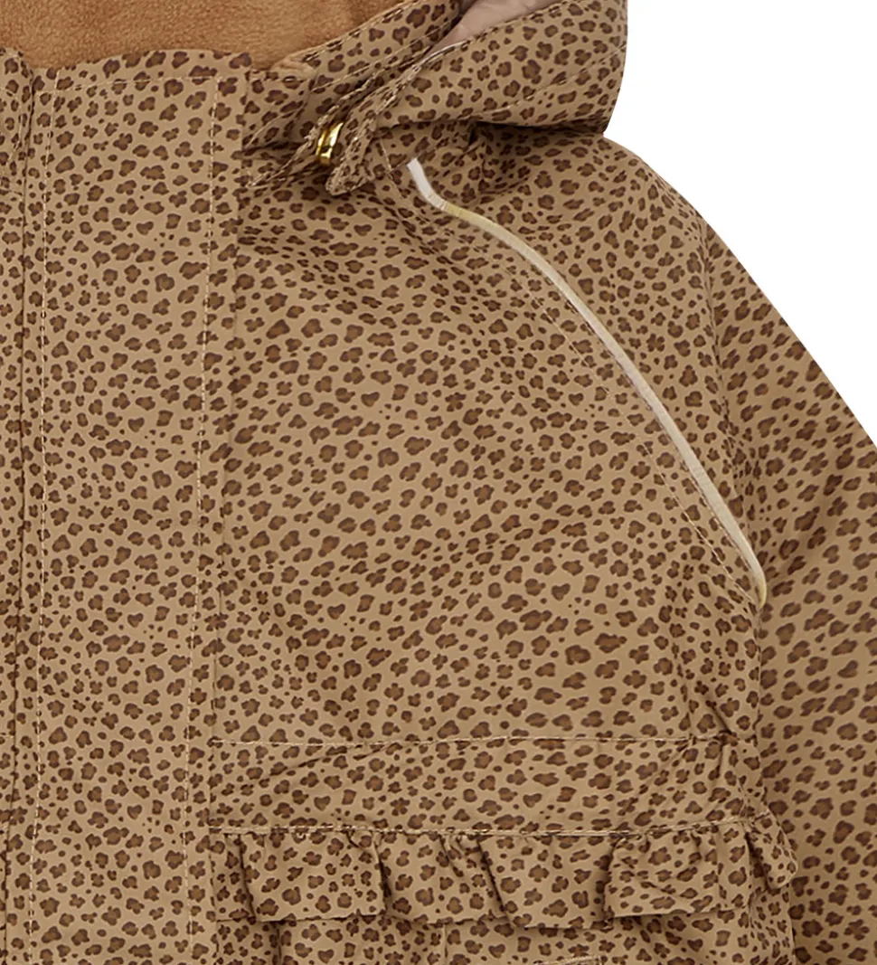 Hust and Claire Vinterjakke - HCObia - Wood Smoke m. Leopard