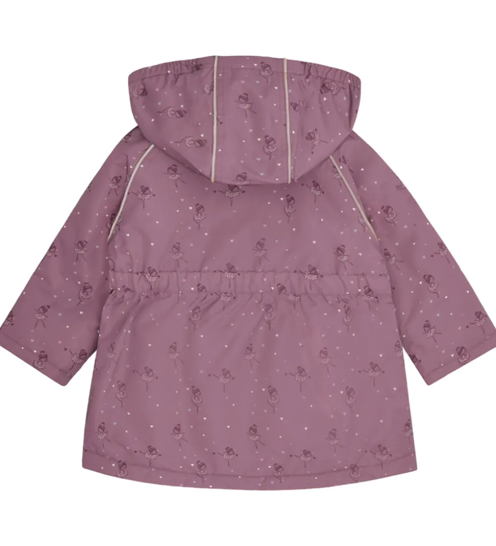 Hust and Claire Vinterjakke - HCObia - Pale Mauve m. Hjerter/Bal
