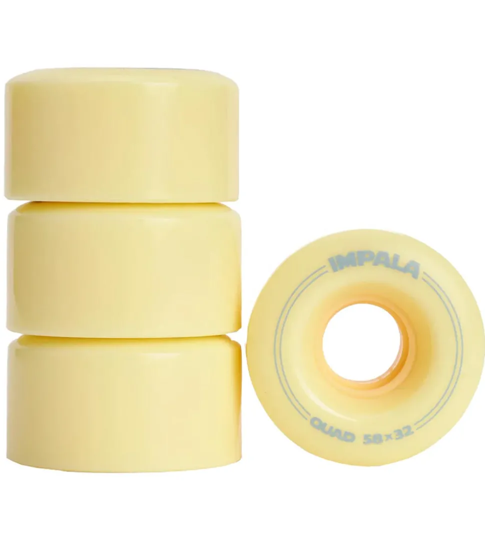 Impala Hjul - 4-pak - 58 mm - Pastel Yellow