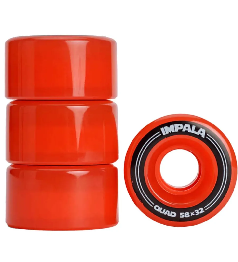 Impala Hjul - 4-pak - 58 mm - Rød