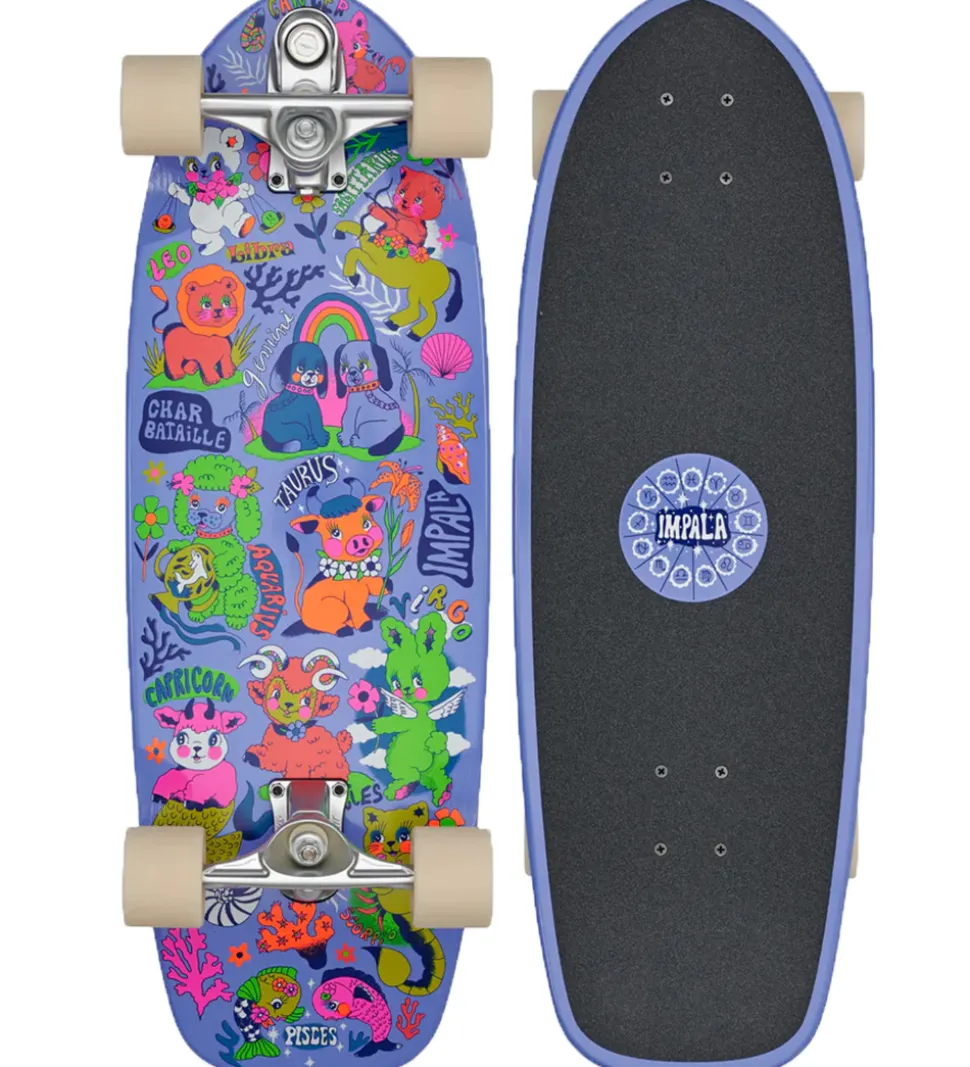 Impala Skateboard - Neptune Surf Skate - 30" - Char Bataille