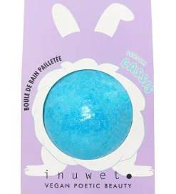 Inuwet Bath Bomb m. Duft - Blackcurrant - Turquoise m. Glimmer