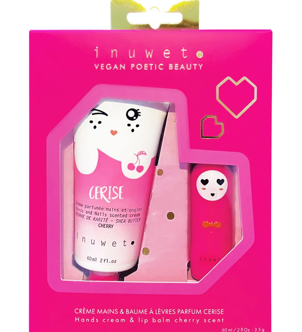 Inuwet Gavesæt - Håndcreme/læbepomade - Wiz - Cherry
