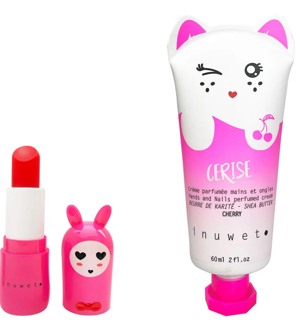 Inuwet Gavesæt - Håndcreme/læbepomade - Wiz - Cherry